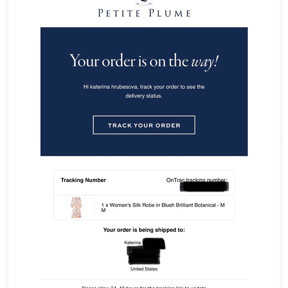 Petite Plume Mulberry Silk Long Robe M - Picture 4 of 4